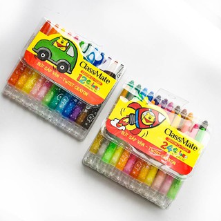 Bộ bút sáp vặn CLASMATE 12,18,24 màu (CL-TC101,TC102,1C103)- Hàng chính hãng