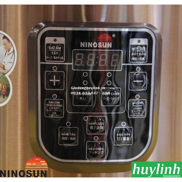 Nồi cơm điện tách đường Ninosun NNS-868 - 1.8 lít - 2019