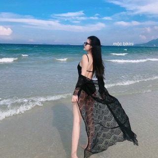 Áo choàng ren đi biển (ẢNH THẬT)
