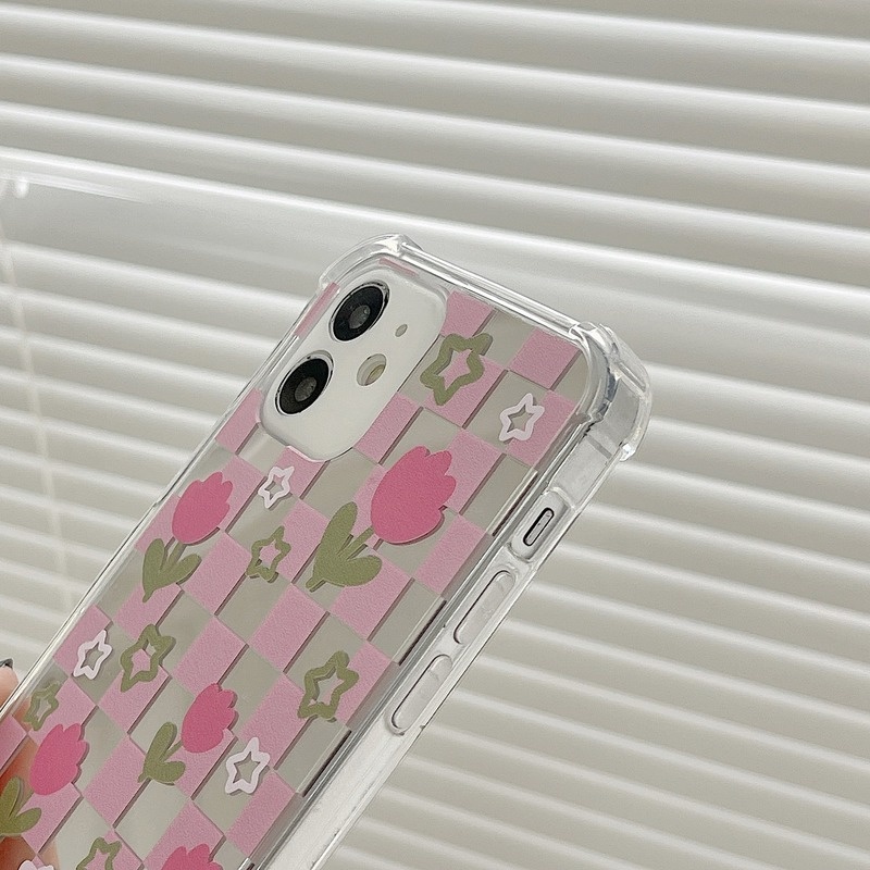 Ốp Điện Thoại Họa Tiết Hoa Tulip Cho Iphone 14promax / 13mini 11 / 12pro 678Plus / xsmax / xr