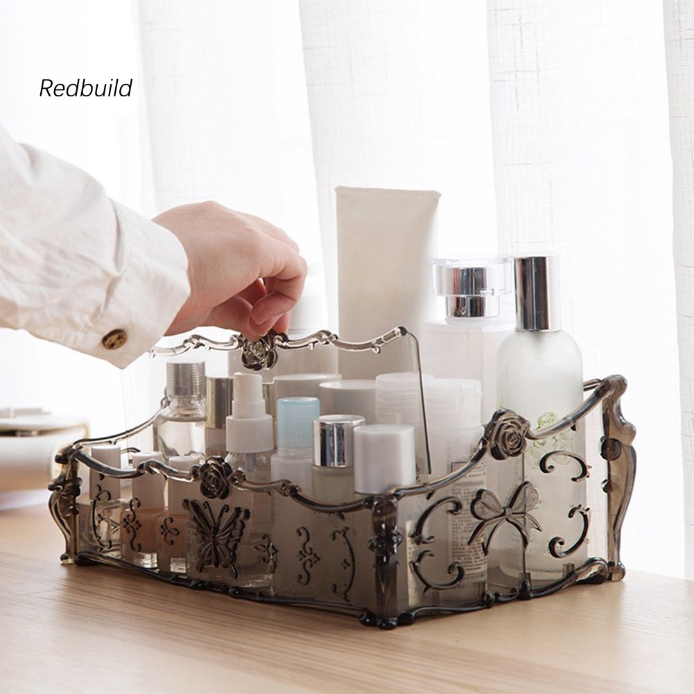Makeup Organizer Desktop Storage Box Home Remote Control Cosmetics Case Holder