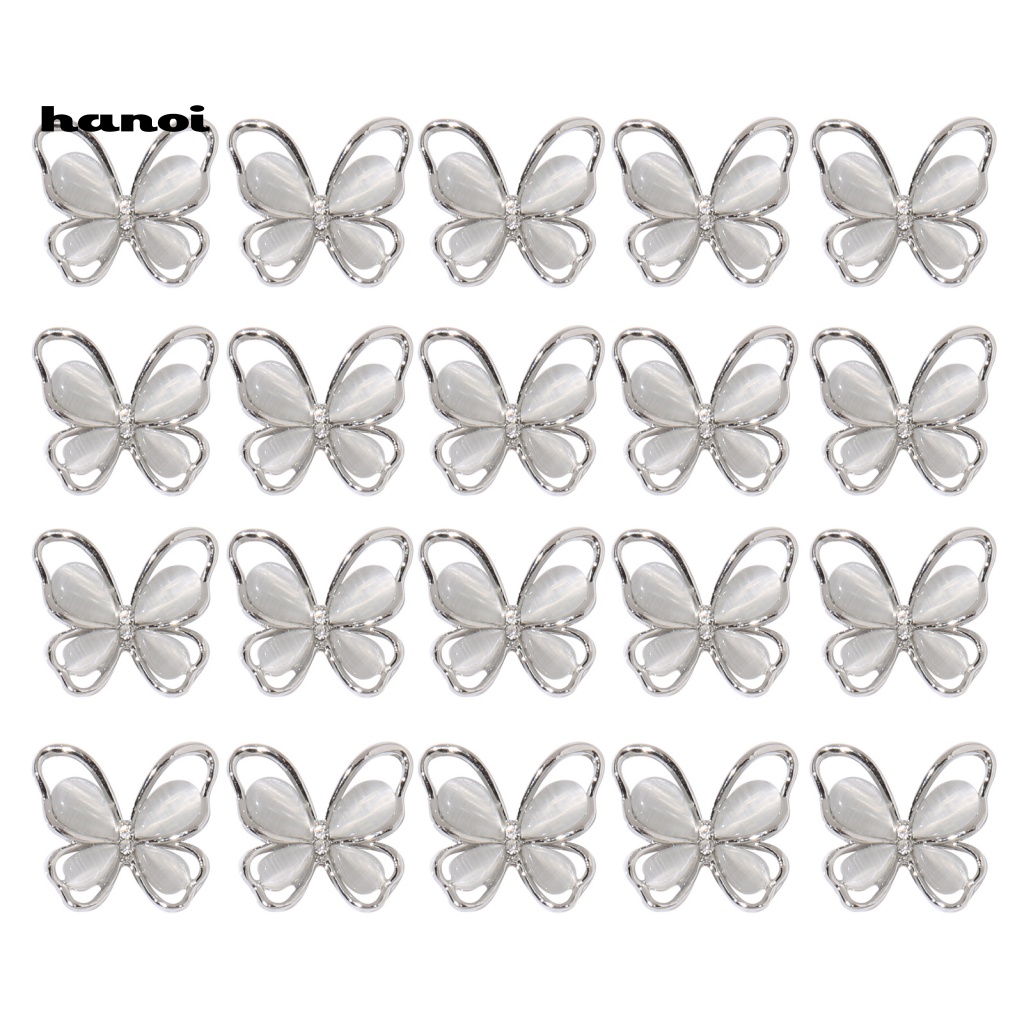 Phụ Kiện Trang Trí Móng Tay Hình Bướm Nhiều Màu Sắc DIY