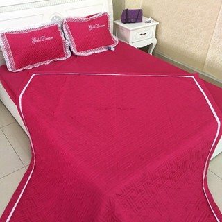 Set chăn ga gối satin xoa 4 món