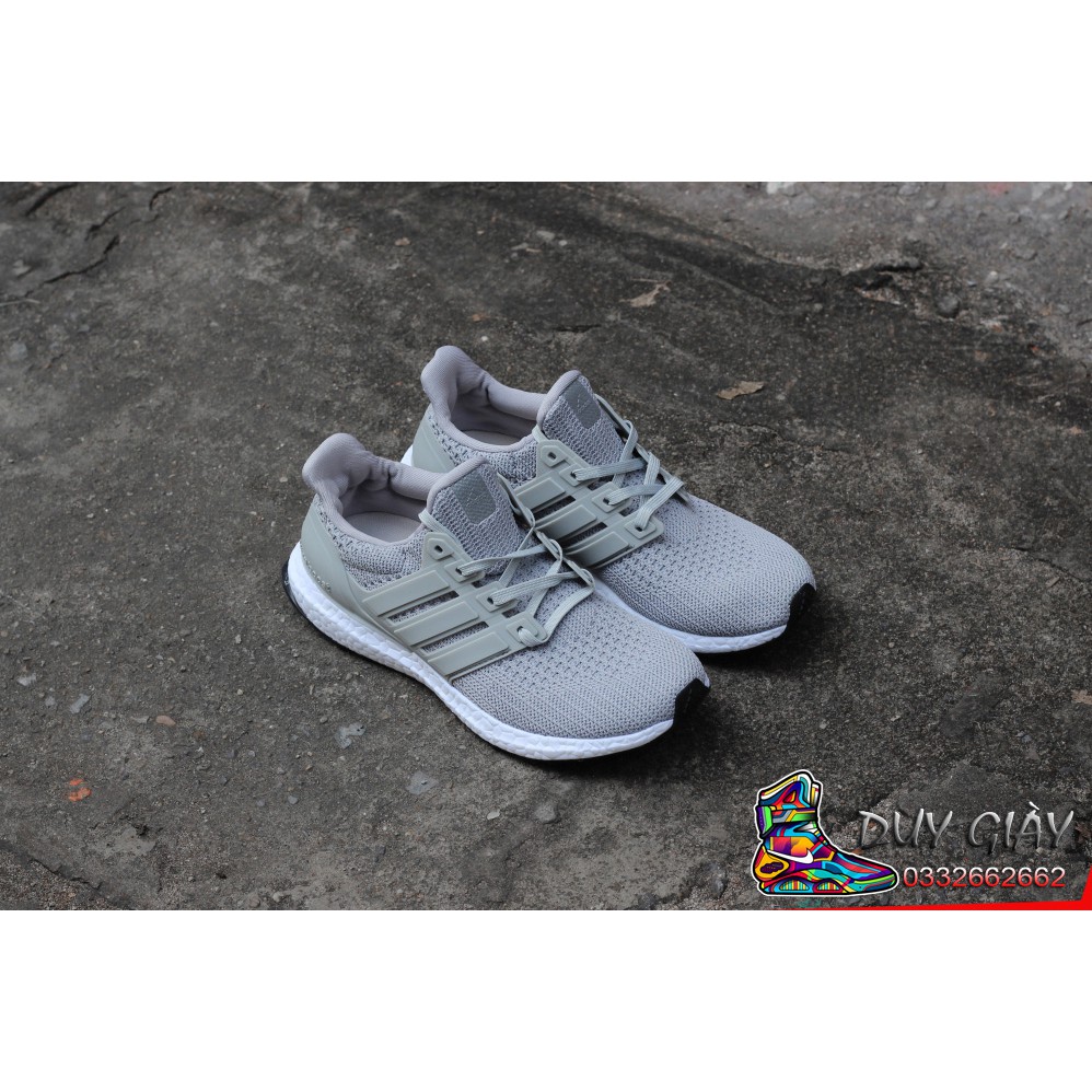 NEW- 2021 (SALE SỐC - Video ảnh thật ) Giày Sneaker Thể Thao Ultra Boost 4.0 Xám - Shop Duy Giày . ! CK HOT
