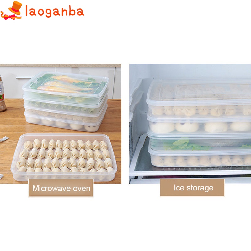 Hộp Đựng Há Cảo Trong Tủ Lạnh Có Nắp Bằng Nhựa Tiết Kiệm Không Gian Giá Đỡ
