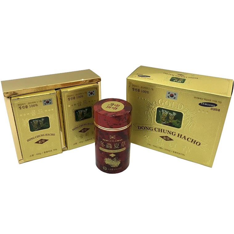 Đông Trùng Hạ Thảo KIM SAM Hàn Quốc Hộp 2 lọ x 100gr