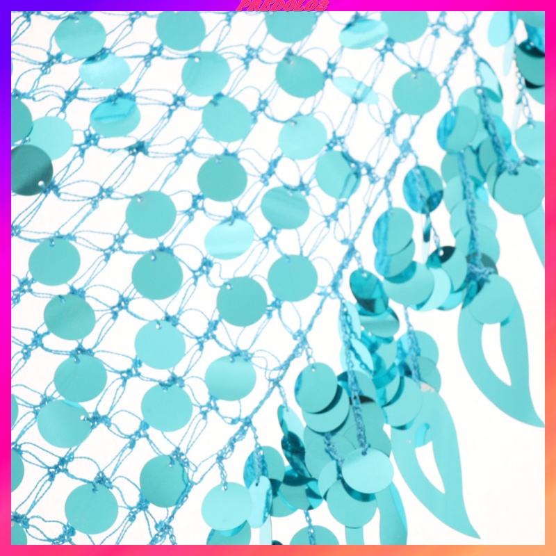 Set 2 Khăn Quấn Hông / Chân Váy Múa Bụng Đính Kim Sa Hình Tam Giác Dành Cho Nữ