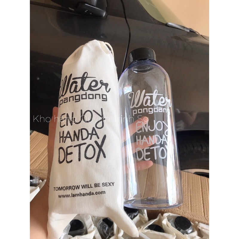 Bình uống nước Detox loại 1 lít có túi vải | BigBuy360 - bigbuy360.vn