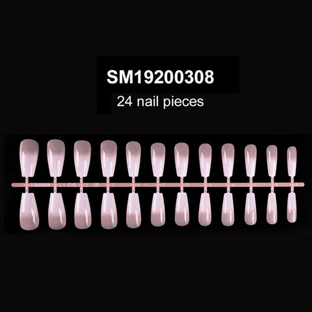 WATTLE Móng Tay Giả Họa Tiết Trăng Lưỡi Liềm