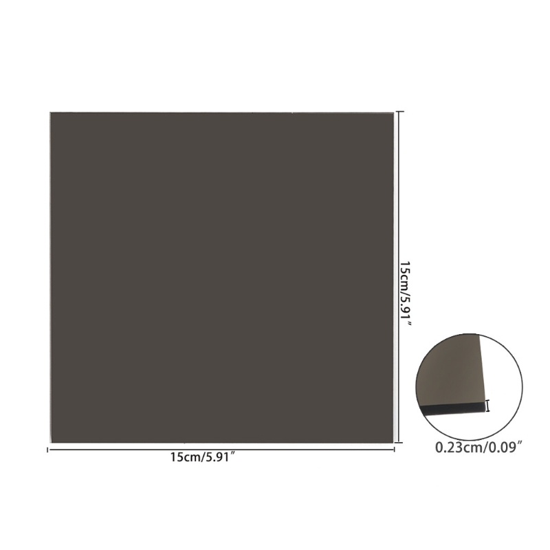 Miếng Dán Cửa Sổ Bằng Nhựa Acrylic Trong Suốt Kích Thước 15x15cm