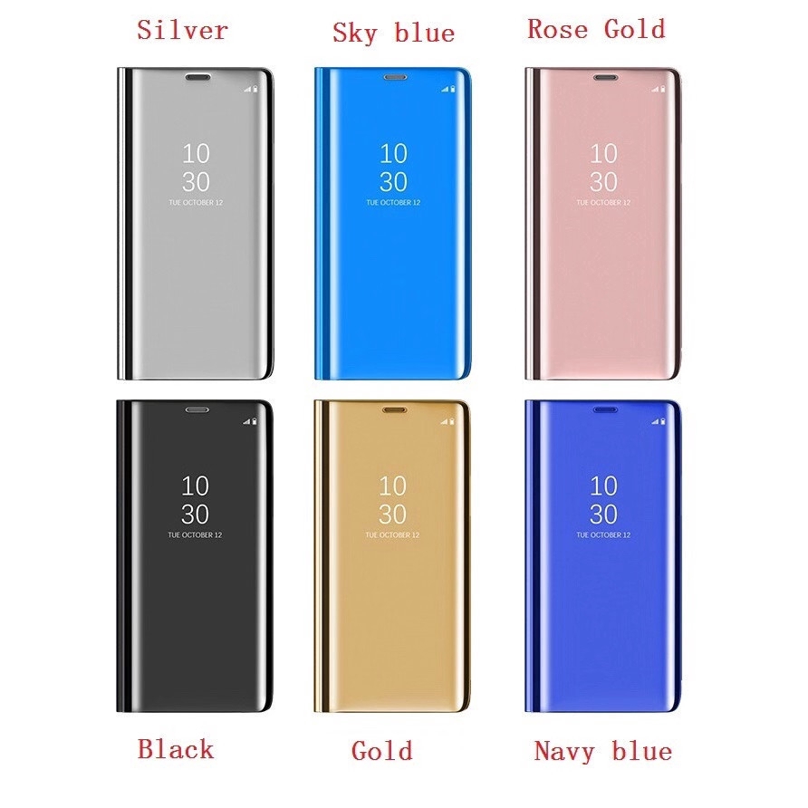 Xiaomi Redmi Note 3 4 4X 5 5A 6 7 10 Pro Hard Flip Phone Case Smart Mirror View Leather Cover Phone Shell