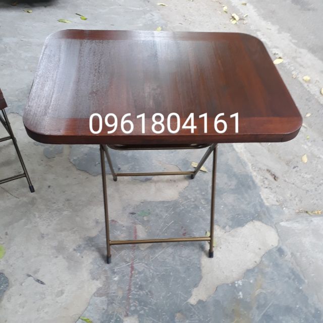 Bàn cafe gấp gỗ 60 x 40 x 50