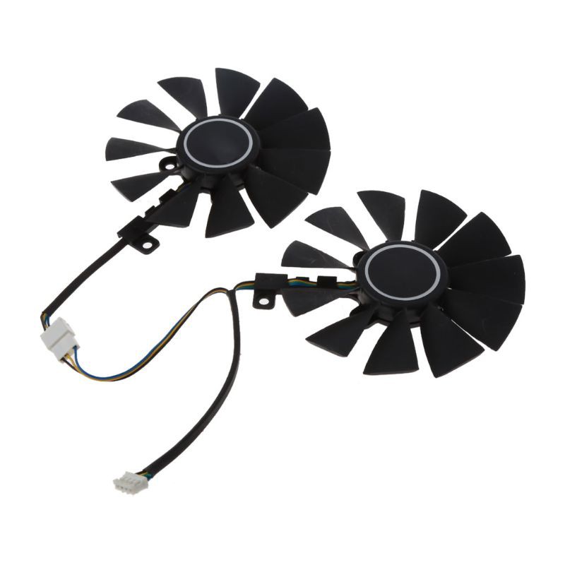 EVERFLOW Quạt Làm Mát T129215su 4pin 88mm 12v 0.50a Cho Gtx1060 1070 Ti Rx 470 570 580 Ti 28mm Gtx1060 1070 Ti 28mm