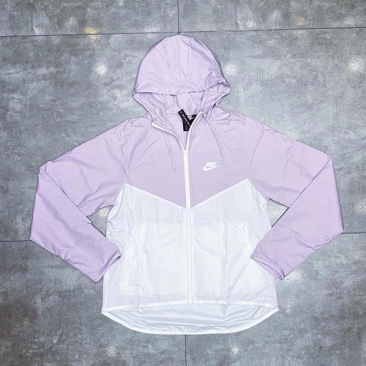 [Ảnh thật] [Chính hãng] Áo Nike Jacket Gió Women Ice Lilac White (form Âu)