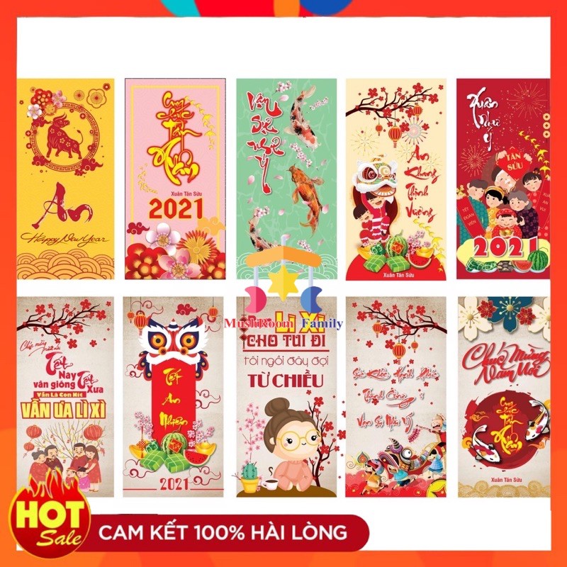 Combo 10 Bao Lì Xì 2021 Tân Sửu Đủ Mẫu | BigBuy360 - bigbuy360.vn