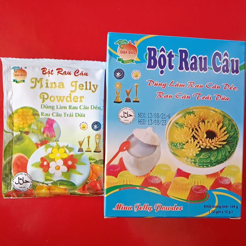 Bột râu câu dẻo Mina gói 12g