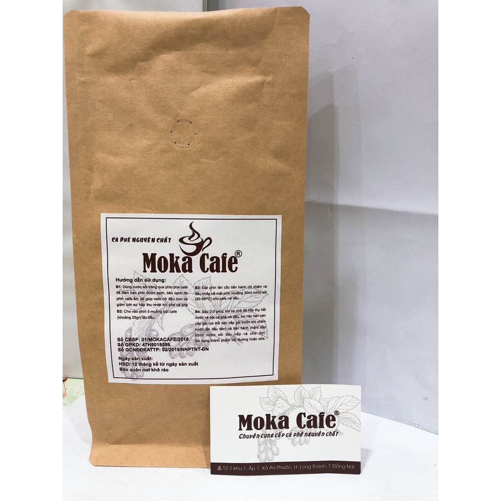 Cà phê thượng hạng  Robusta Natural Daklak 500 gr -  Moka cafe