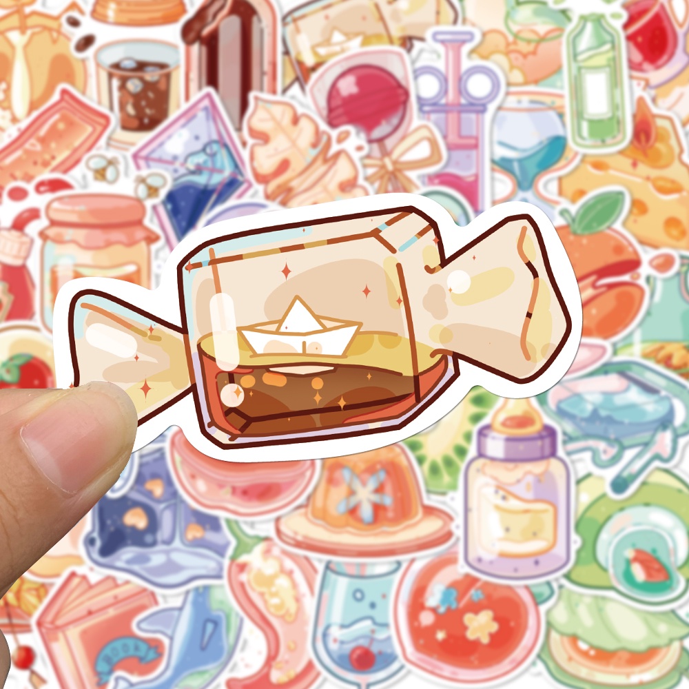 Set 10 / 30 / 50 Sticker Họa Tiết Hoạt Hình Trang Trí Đa Dụng Chất Lượng Cao