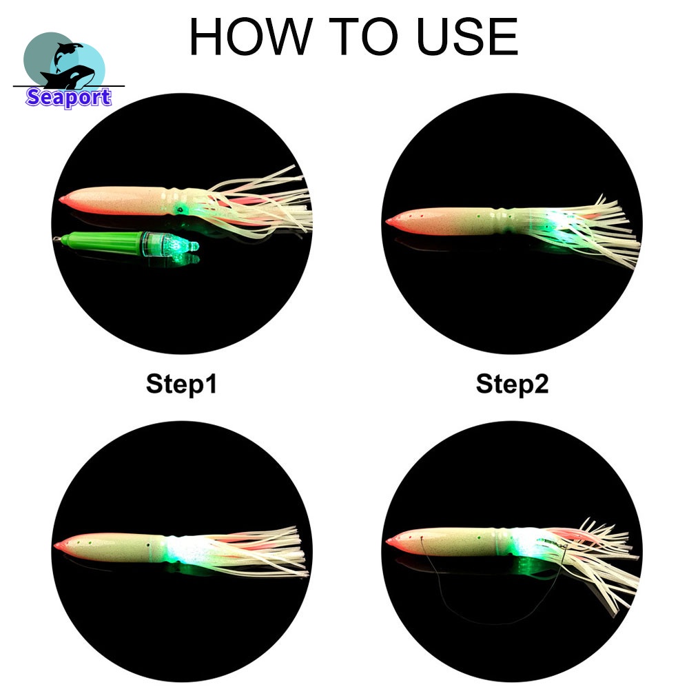 Mồi Câu Cá Hình Bạch Tuộc Kích Thước 11.8inch 55g 30cm