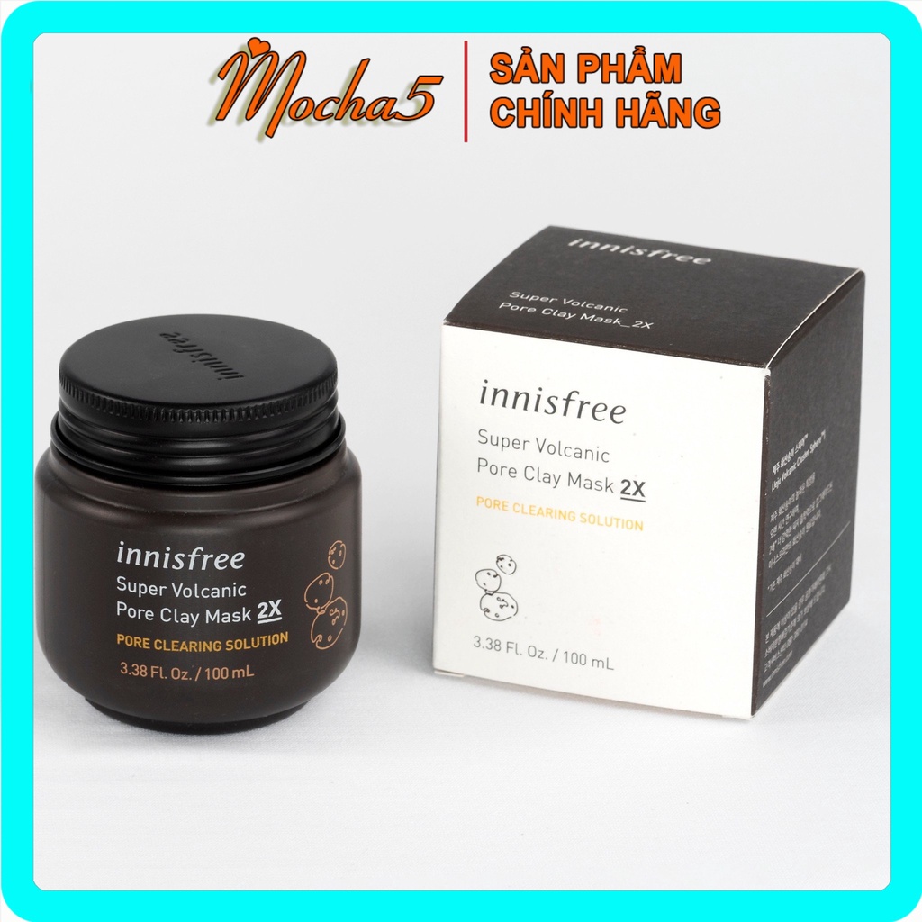 Mặt nạ đất sét INNISFREE PORE CLAY MASK sạch sâu bã nhờn, lỗ chân lông100ml