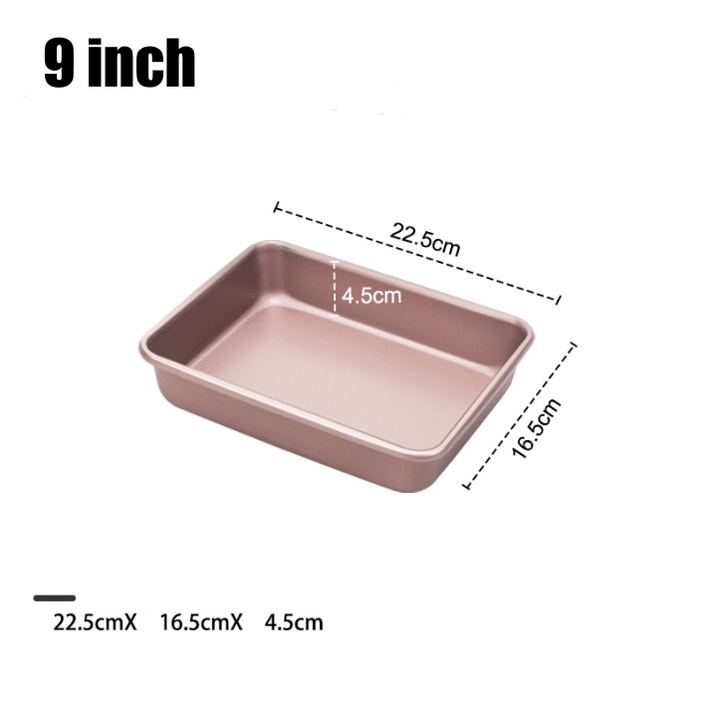 Khay nướng bánh chống dính hình chữ nhật cao cấp - Dụng cụ làm bánh CVV.
