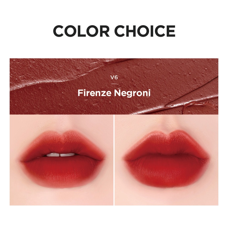 Son kem lì Merzy The First Velvet Tint V6 vỏ xanh Ver green