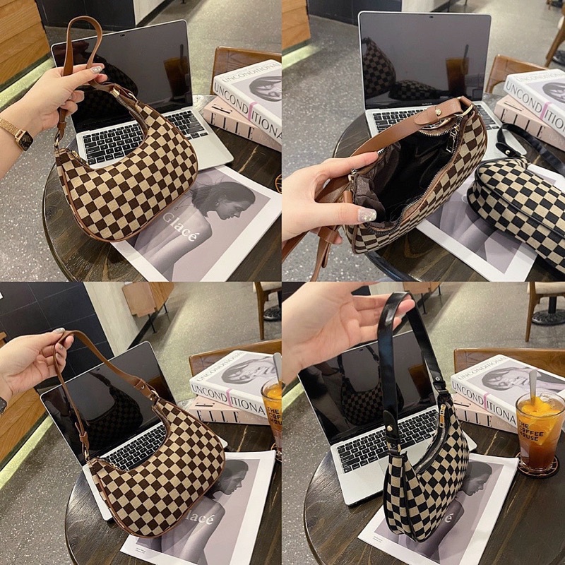 túi xách trend bag kẹp nách 4 màu cho nữ