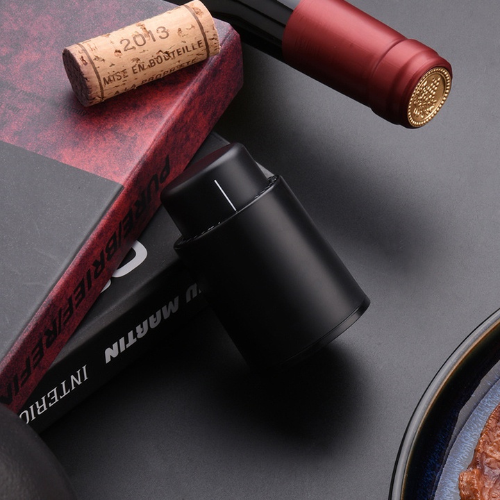 Nắp đậy chai rượu vang chân không HES-JS1909,  Wine Saver Pump Vacuum Wine Bottle Stopper