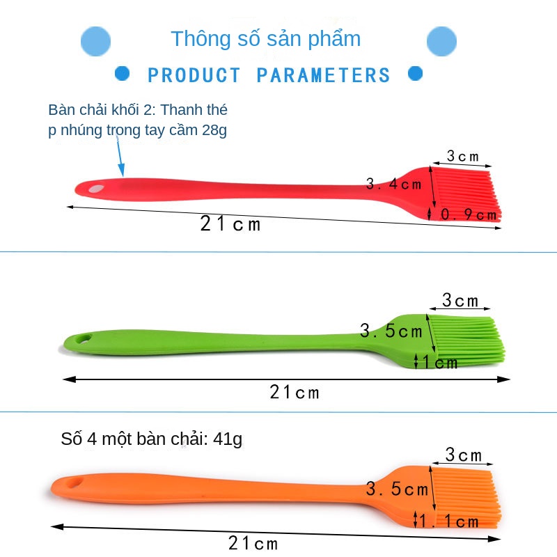 One Cọ Phết Dầu Bằng Silicon Chịu Nhiệt Độ Cao Tiện Dụng