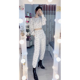 set thể thao áo croptop