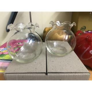 Combo 4 bể cá, chậu thủy tinh cắm hoa 7 x 10