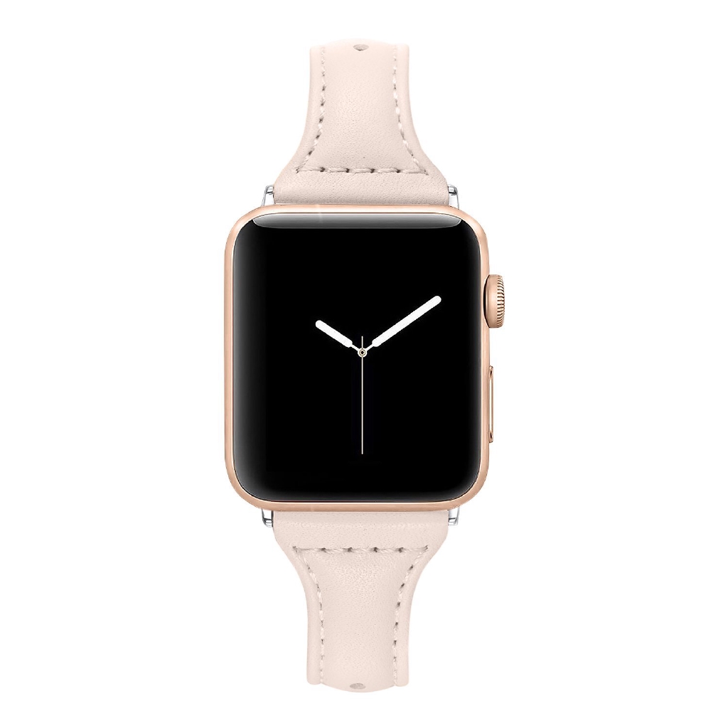 Dây đeo giả da dáng mảnh thay thế cho đồng hồ thông minh Apple Watch Ultra 49mm series 8 7 6 SE 5 4 3 2 1 for iWatch 45mm 41mm 44mm 40mm 42mm 38mm