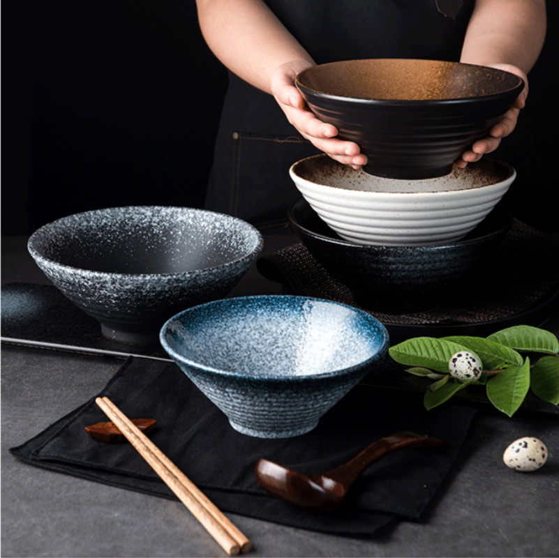 Tô Sứ 20.32 cm Phong Cách Nhật Bản Đơn Giản Tiện Dụng