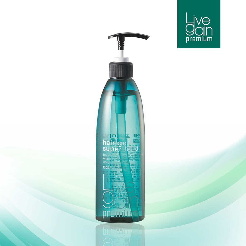 Gel cứng Livegain Premium Hair Gel Super Hold 450ml Hàn Quốc