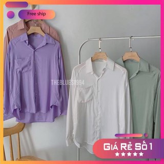 Áo Sơ Mi Tay Dài Túi Một Bên