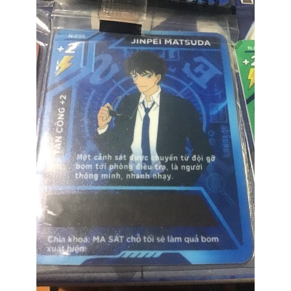 Thẻ đen nhiệt độ siêu hiếm Conan Toonies