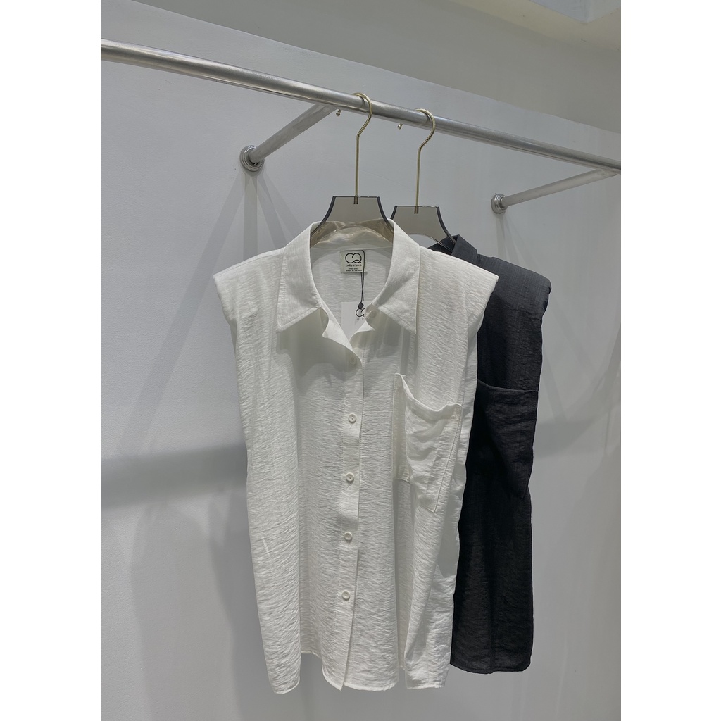 Áo không tay độn vai KHÂU BY CQ Flame