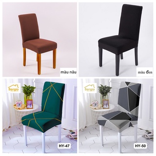 Vỏ ghế,áo bọc ghế,vỏ bọc ghế,Bọc ghế dày co giãn bằng vải spandex dành cho ghế phòng ăn