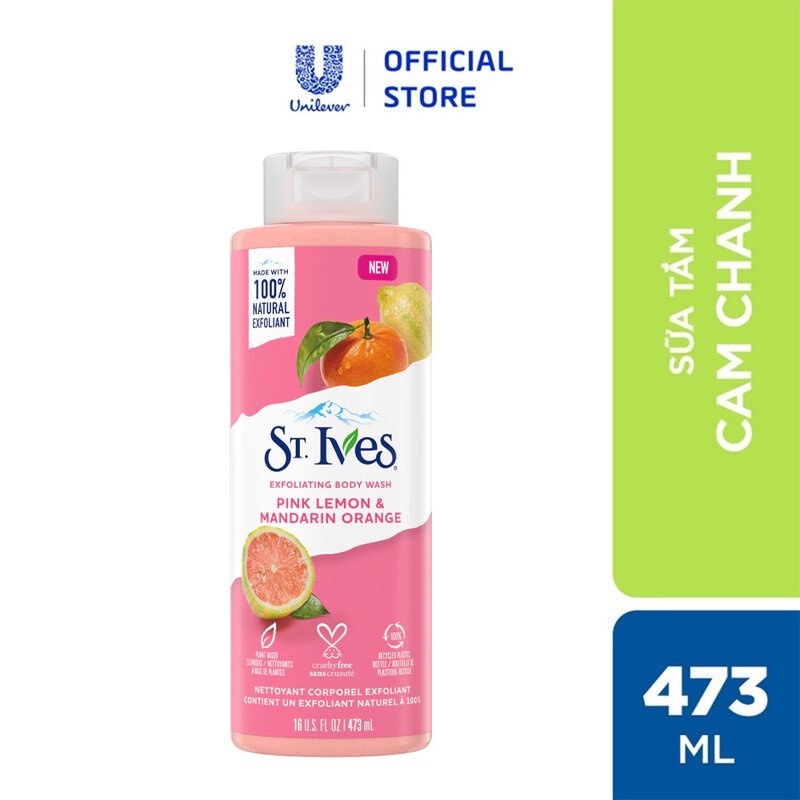 Sữa Tắm St.Ives Tẩy Tế Bào Chết và Dưỡng Da 473ml | BigBuy360 - bigbuy360.vn