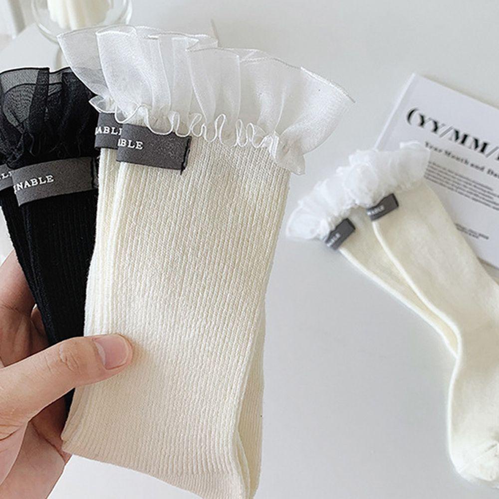 Đôi Vớ Phối Ren Phong Cách Harajuku Nhật Bản Thời Trang Cho Nữ