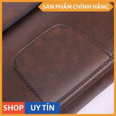 Túi da nam 4U công sở sang trọng DN268 (đen - nâu) | BigBuy360 - bigbuy360.vn