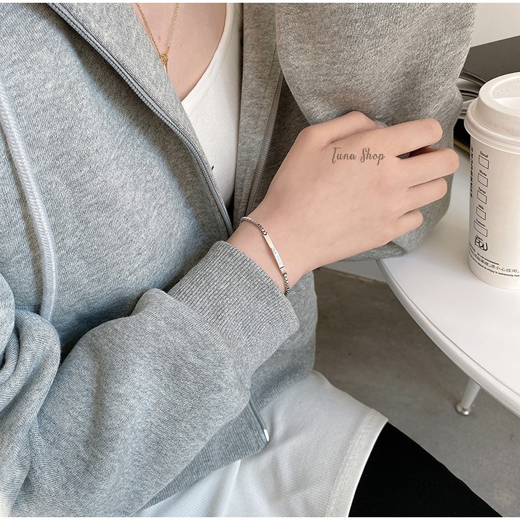 Vòng tay đôi Bạc 𝐊𝐡𝐚̆́𝐜 𝐭𝐡𝐞𝐨 𝐲𝐞̂𝐮 𝐜𝐚̂̀𝐮, Vòng đôi Bạc 925 khắc tên tình yêu, 𝐀̉𝐧𝐡 + 𝐕𝐢𝐝𝐞𝐨 𝐭𝐡𝐚̣̂𝐭 TUNA SILVER | BigBuy360 - bigbuy360.vn