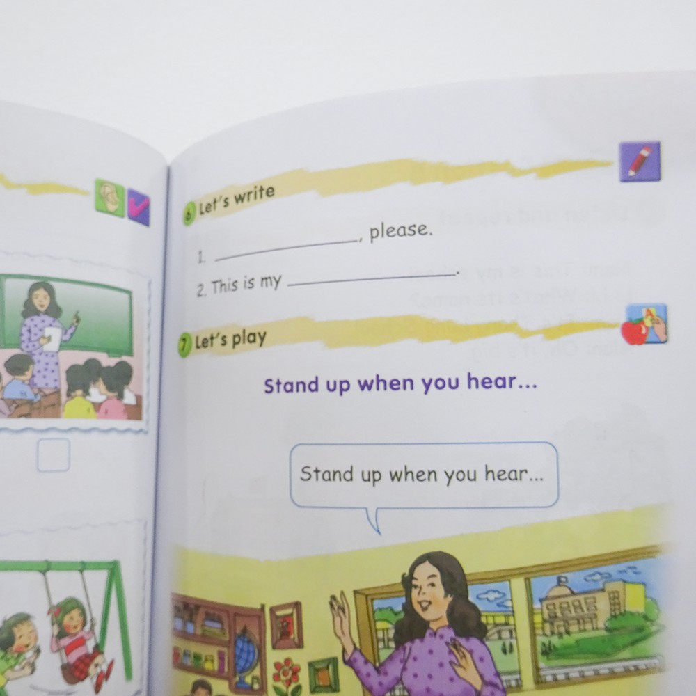 Sách - Let's Learn English Book 1 - Student's Book - (Talk Pen) - Sách tiếng anh độc quyền Nhân Văn