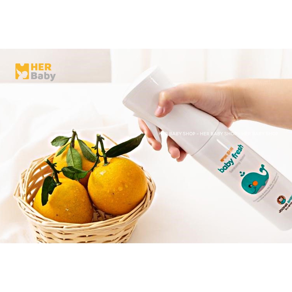 Xịt diệt khuẩn JOONA BABY Baby Fresh khử mùi cho đồ chơi, bình sữa, núm ti an toàn cho bé 300ml - Herbaby
