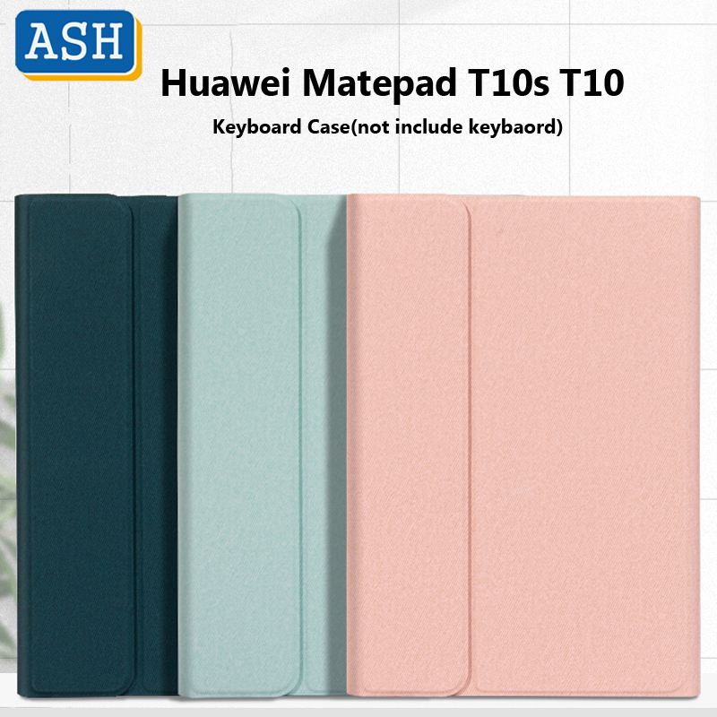 Bao da nắp gập tích hợp bàn phím bluetooth không dây cho Huawei Matepad T10S 10.1" Ipad T10 9.7 Inch