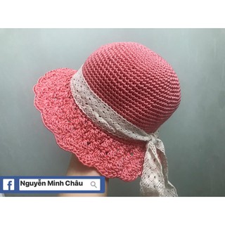 Combo Mũ vành tiểu thư handmade sợi thô