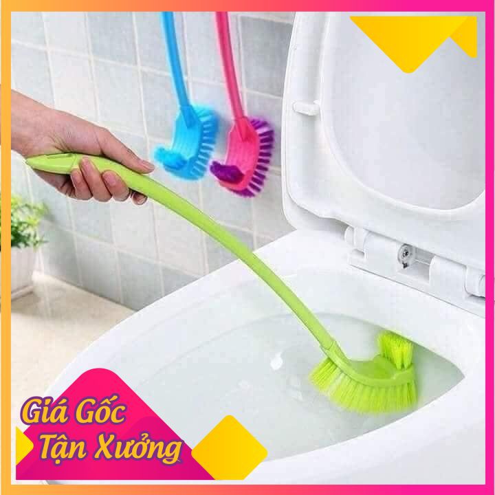 Chổi cọ toilet, nhà vệ sinh 2 đầu⚡️𝐅𝐑𝐄𝐄 𝐒𝐇𝐈𝐏⚡️Cọ bồn cầu thông minh 2 đầu