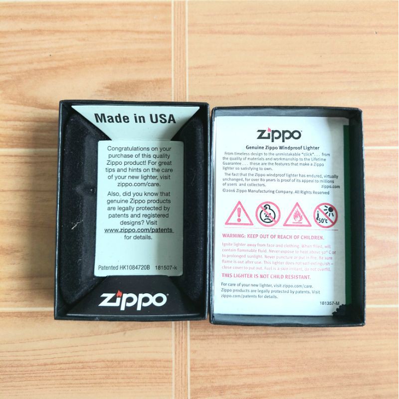 Hộp Giấy Zippo Chính Hãng