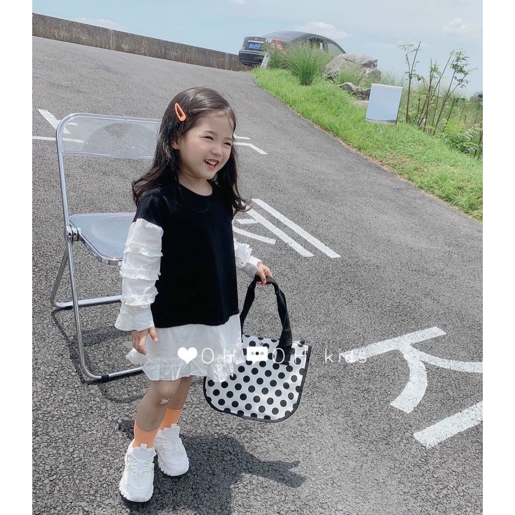 váy phốí bèo cho bé