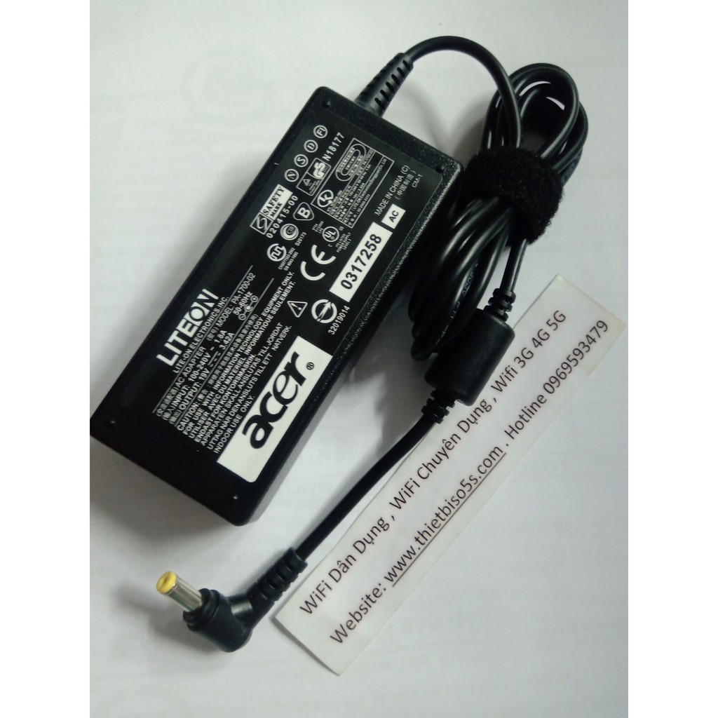 Adapter Sạc Cho Laptop Acer 19V-3.42A 65W